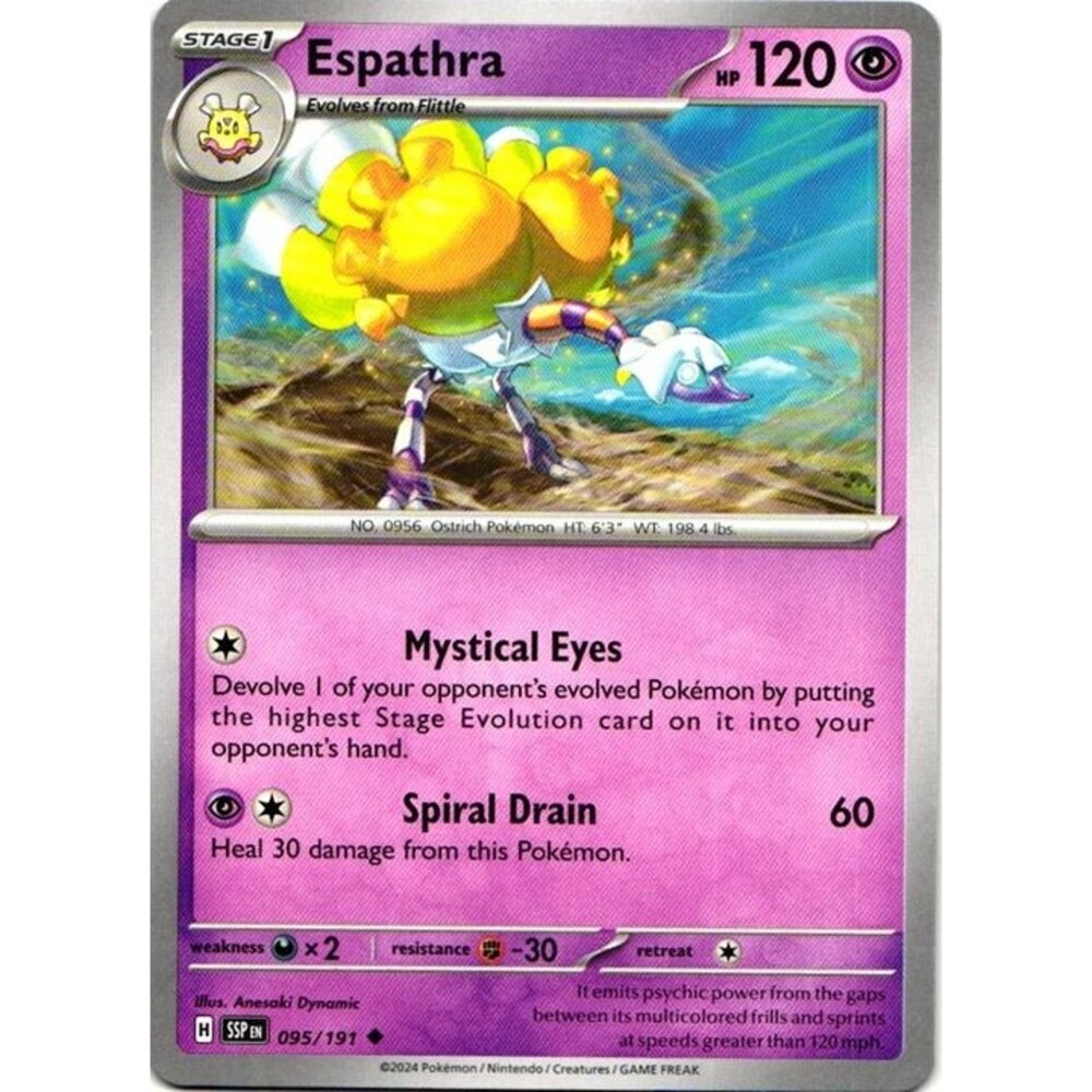 Espathra #95 Pokemon Surging Sparks